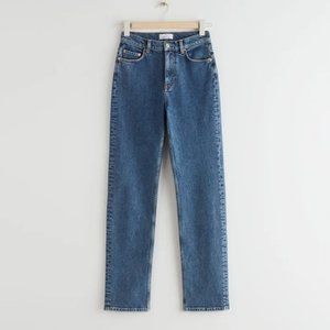 & Other Stories Favourite Cut Jeans in Mid Blue